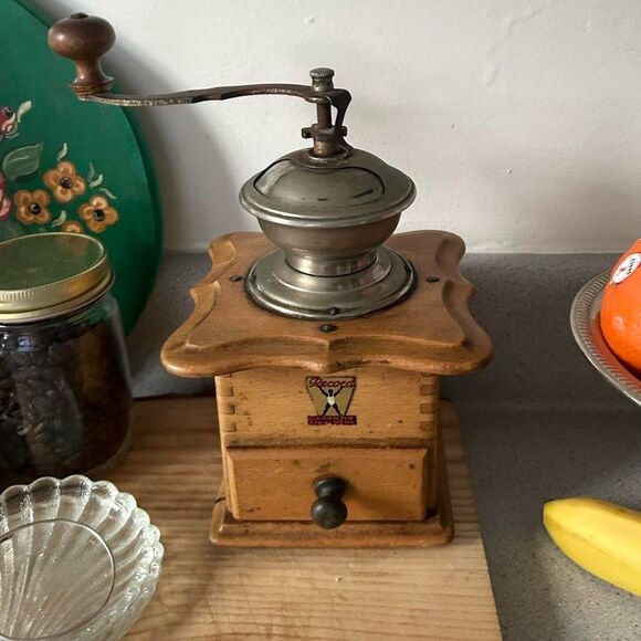 Rare 40s Vintage German Record Stahlwerk Manual Coffee Grinder - Picture 2 of 3